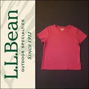 L.L.Bean Pima Cotton Tee, Short-Sleeve Crewneck. M